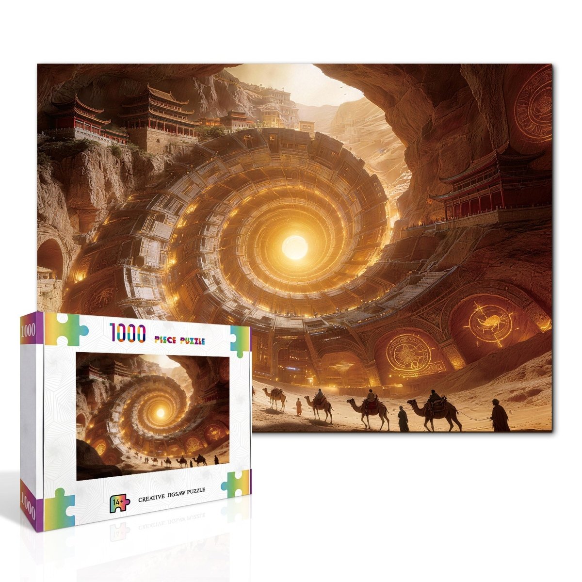 kaayee-cardboard-puzzle-golden-gatewheel-1000-teile-puzzle-standard image 2