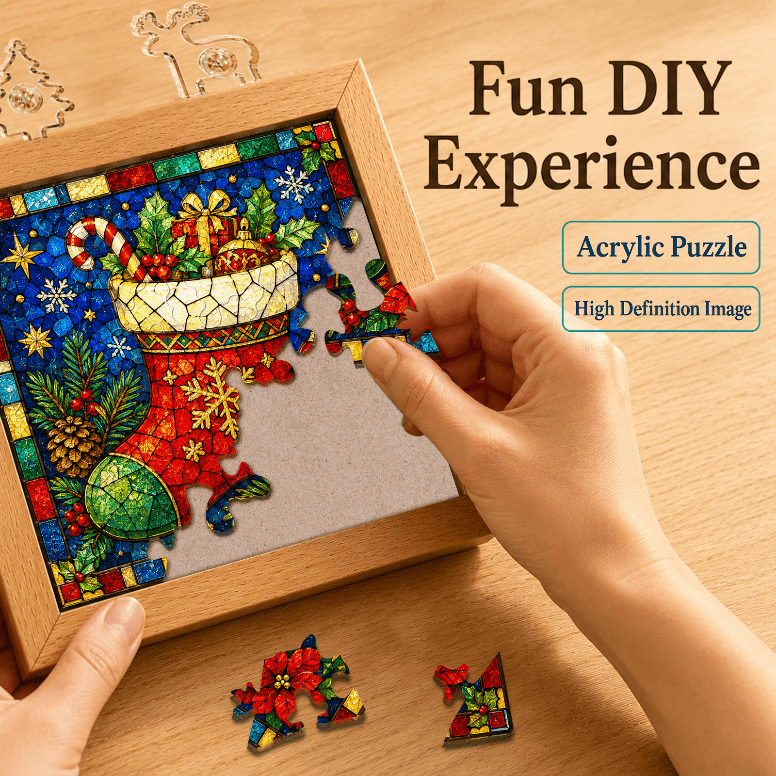 kaayee-christmas-stocking-treasure-nachtlicht-puzzle-holzrahmen image 2