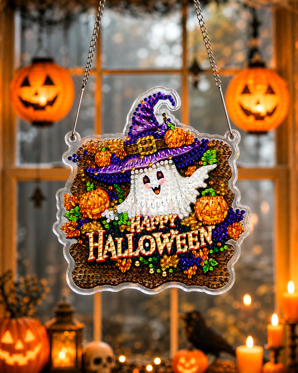 kaayee-suncatcher-puzzle-halloween-ghost-diamond-art-set image 2