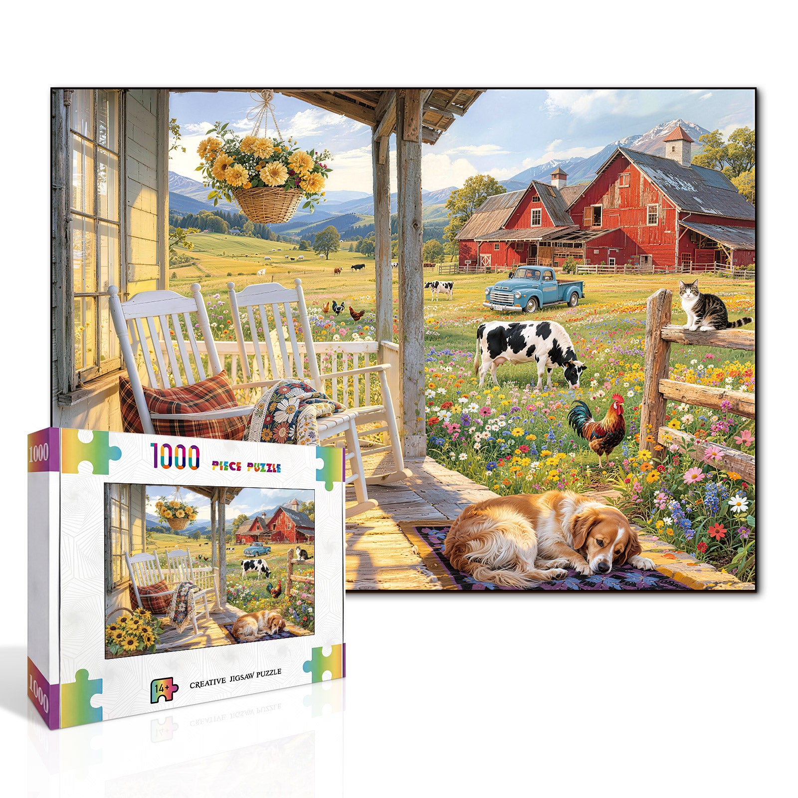 kaayee-1000-teile-puzzle-blooming-country-melody-blumenwiese image 2