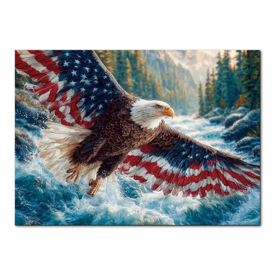 kaayee-cardboard-puzzle-flag-bald-eagle-1000-teile-eco-white image 1