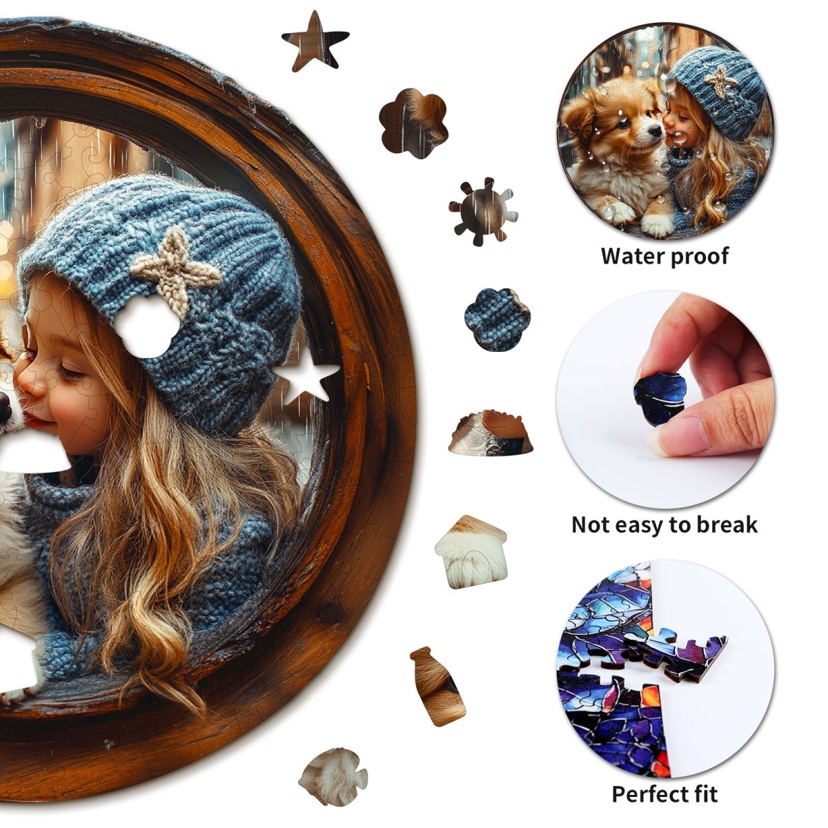 kaayee-hund-und-kind-holzpuzzle-medium-tiermotiv image 2