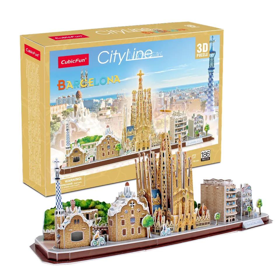 cubicfun-city-line-mc256h-barcelona-3d-puzzle-sehensw-rdigkeit image 1