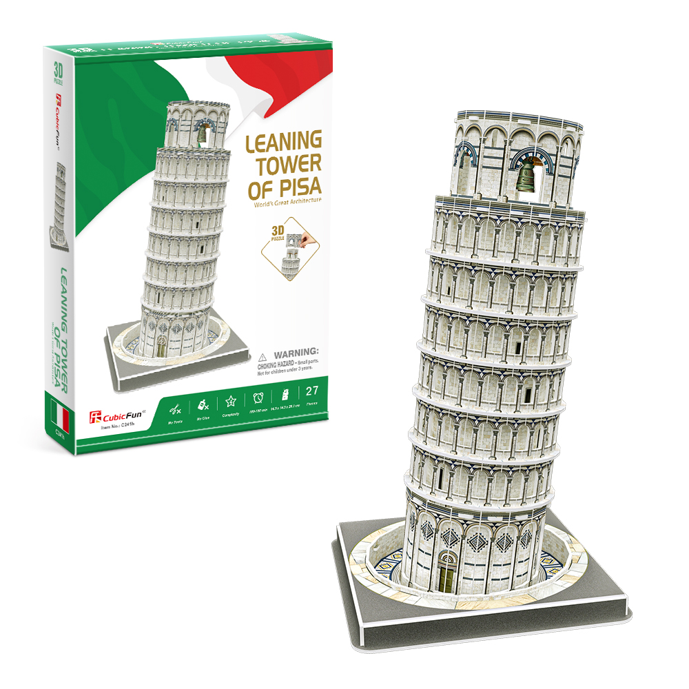 cubic-fun-architecture-c241h-schiefer-turm-pisa-3d-puzzle image 1
