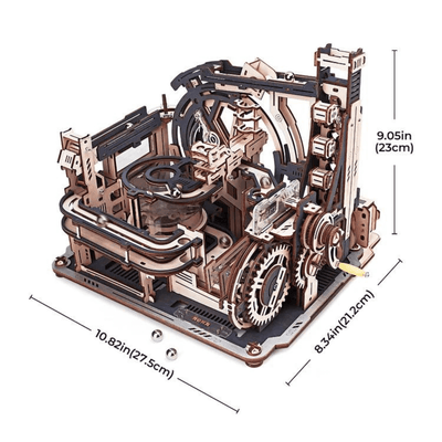 magicholz-mechanischer-bausatz-marble-spaceport-murmelbahn-elektrisch image 6