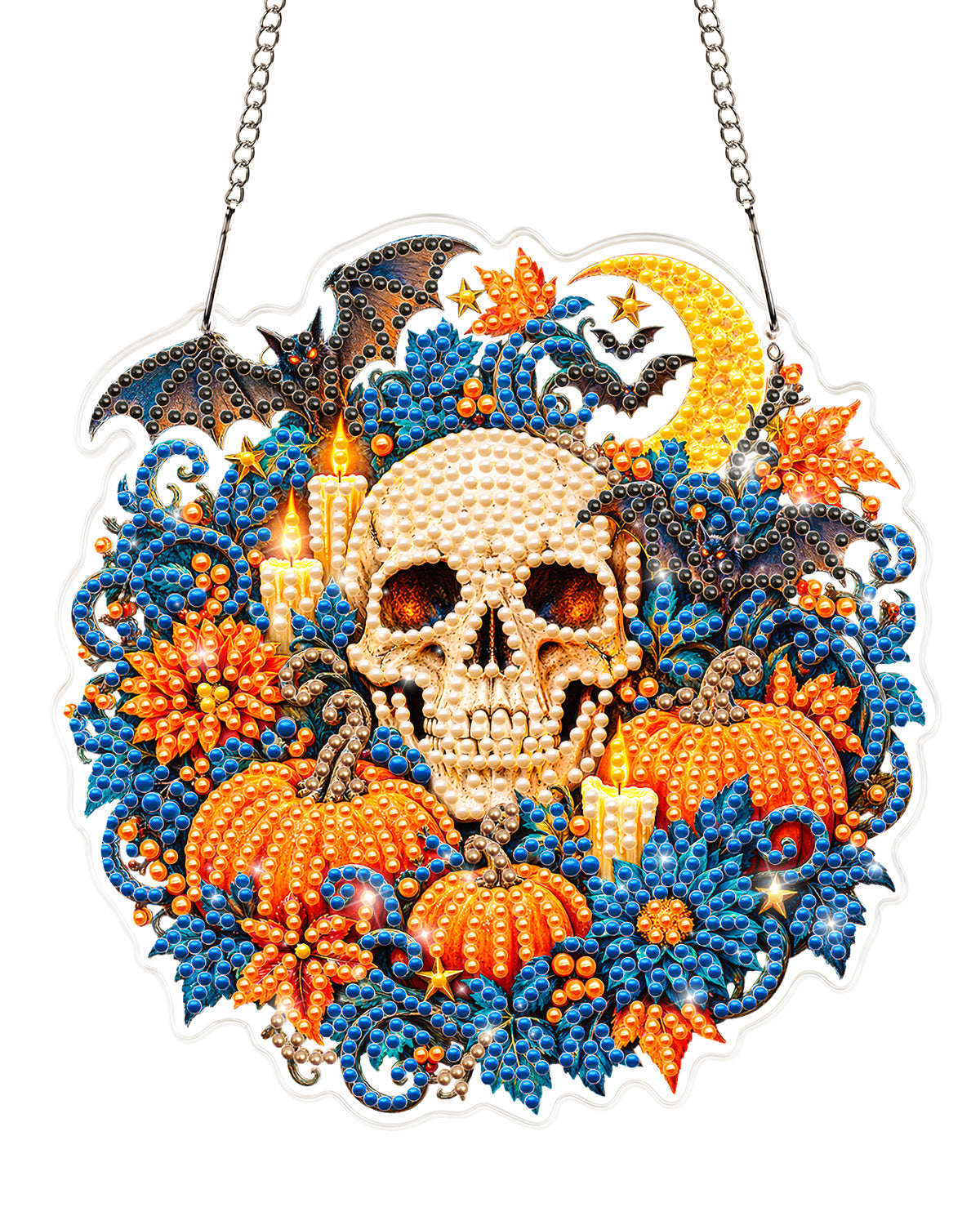 kaayee-halloween-suncatcher-bastelset-20-cm-k-rbis-skull image 1