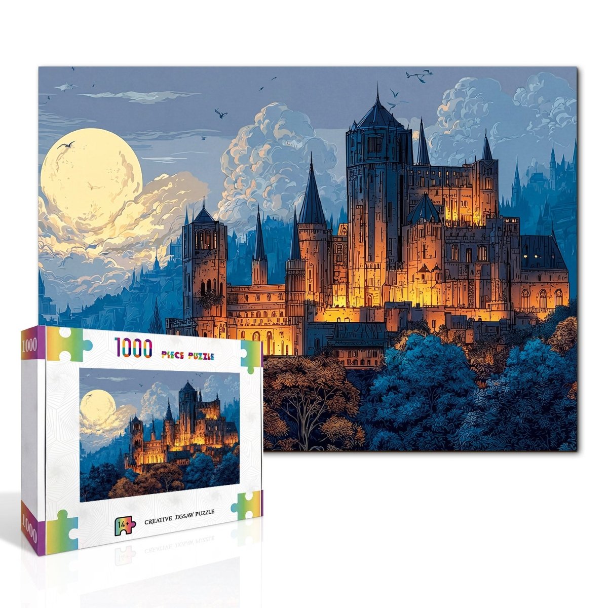 kaayee-moonlit-castle-1000-teile-puzzle-standard-edition-schloss image 2