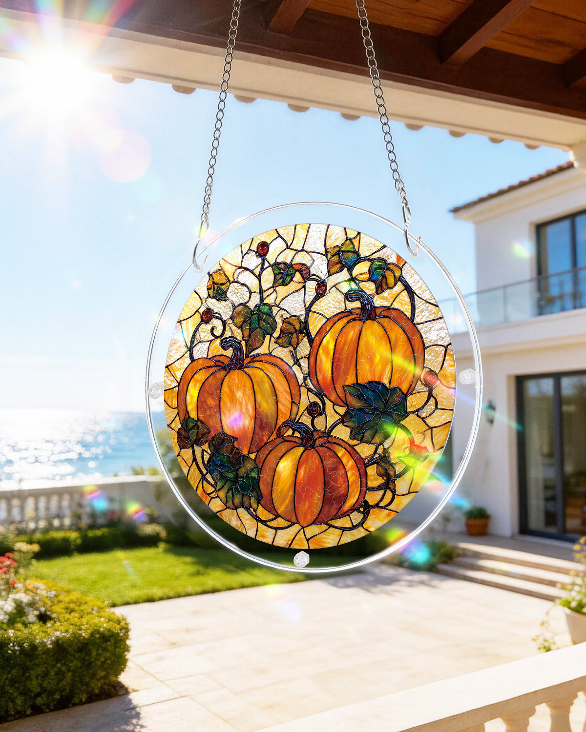 kaayee-suncatcher-puzzle-harvest-pumpkin-acryl-fensterbild image 8