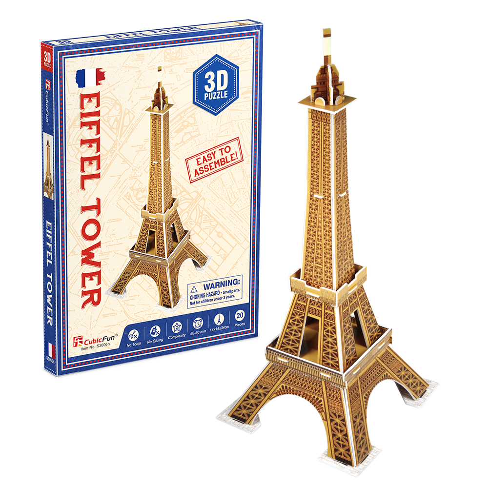 cubicfun-architecture-s3006h-eiffel-tower-3d-puzzle-turm image 1