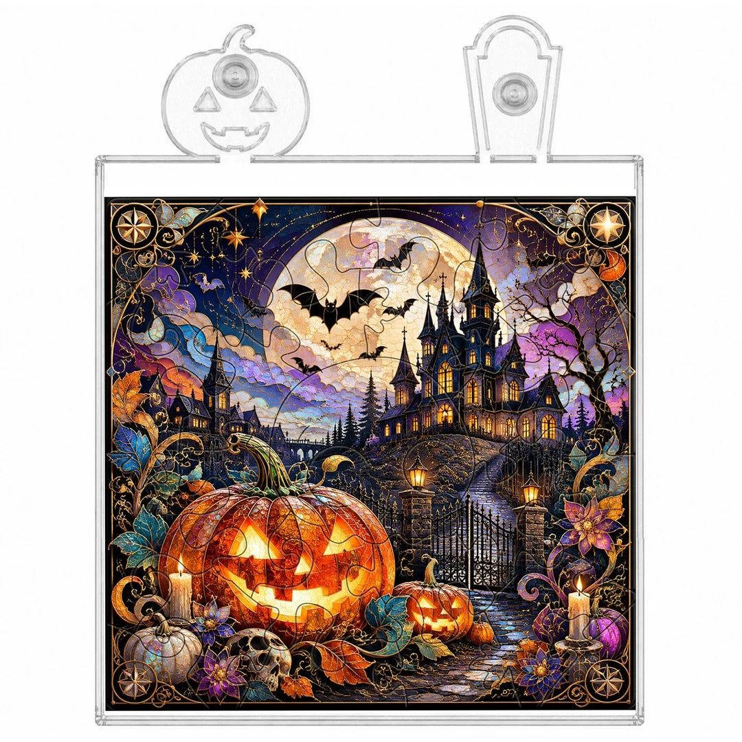 kaayee-night-light-halloween-manor-nachtlicht-mit-holzrahmen image 4
