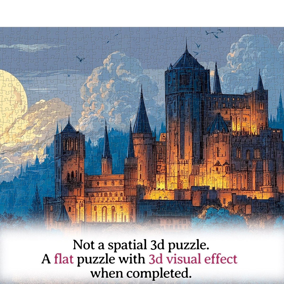kaayee-moonlit-castle-1000-teile-puzzle-standard-edition-schloss image 5