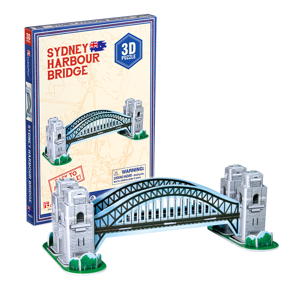 cubicfun-architecture-sydney-harbour-bridge-s3002h-3d-puzzle image 1