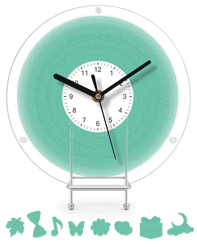 kaayee-clock-kit-fresh-green-puzzle-uhr-regular-size image 1