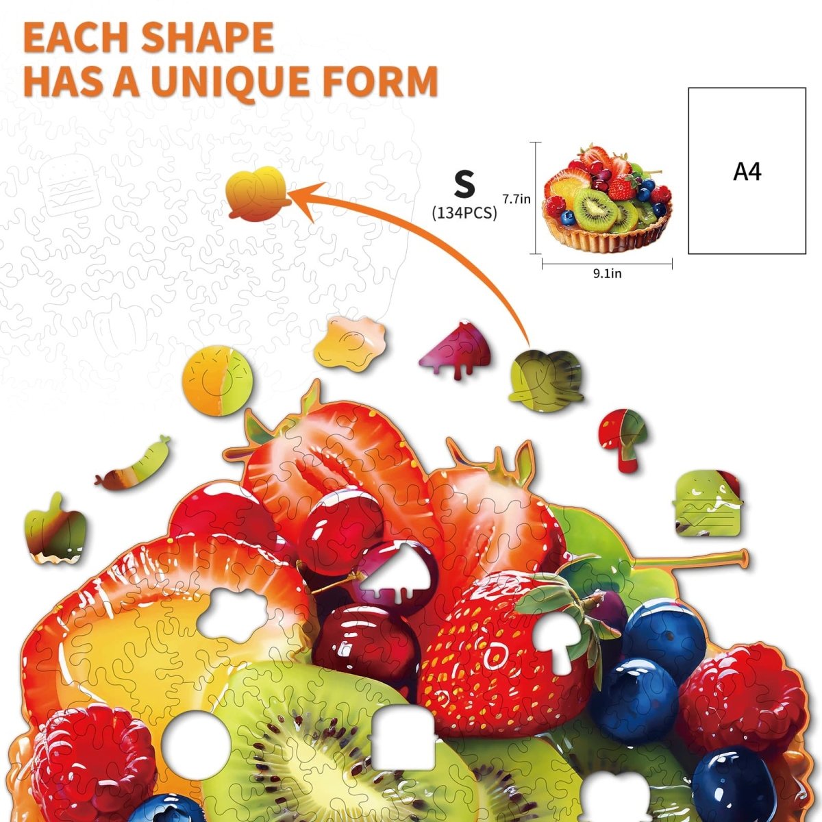 kaayee-wooden-puzzle-fruit-pie-holzpuzzle-small-110-teile image 3
