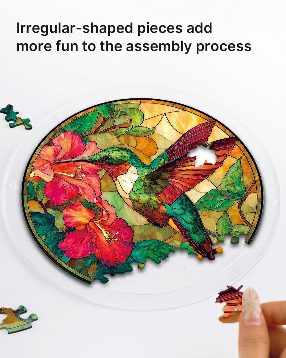 kaayee-suncatcher-puzzle-emerald-flame-kolibri-acryl-medium image 2