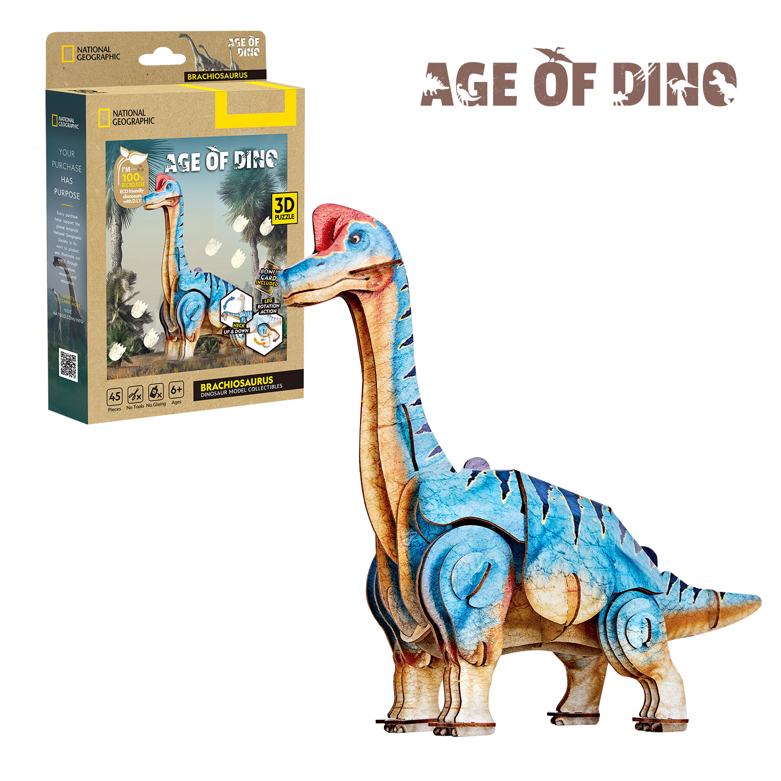 cubic-fun-ds1197h-brachiosaurus-3d-puzzle-age-of-dino image 1