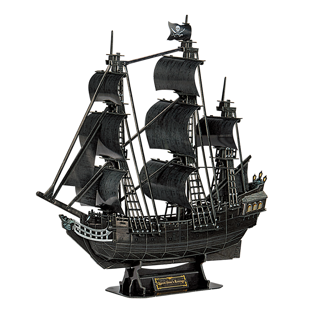 cubicfun-pirates-world-queen-anne-s-revenge-t4005h-3d-puzzle-schiff image 2