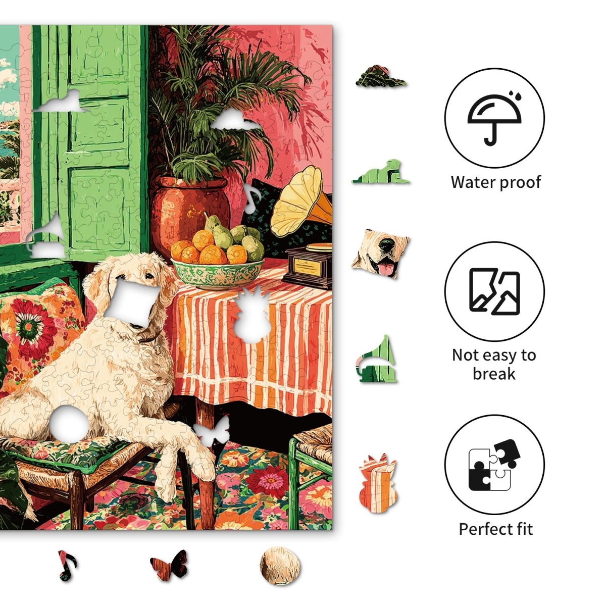 kaayee-sunny-golden-corner-holzpuzzle-medium-hund image 2