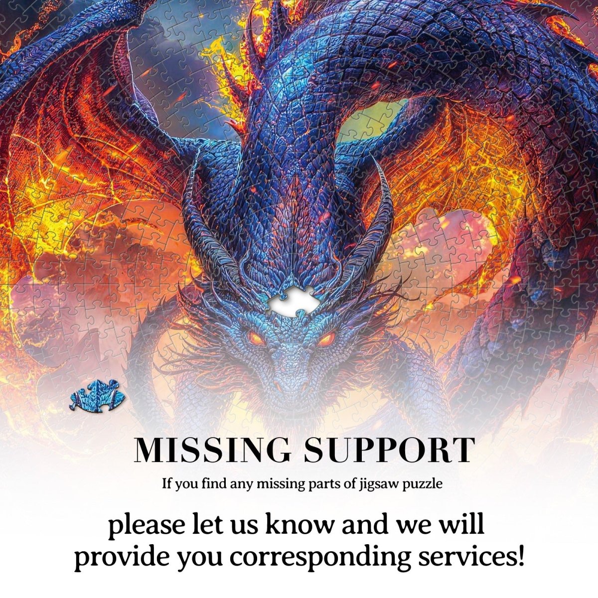 kaayee-cardboard-puzzle-abyssfire-dragon-papppuzzle-1000-drache image 7