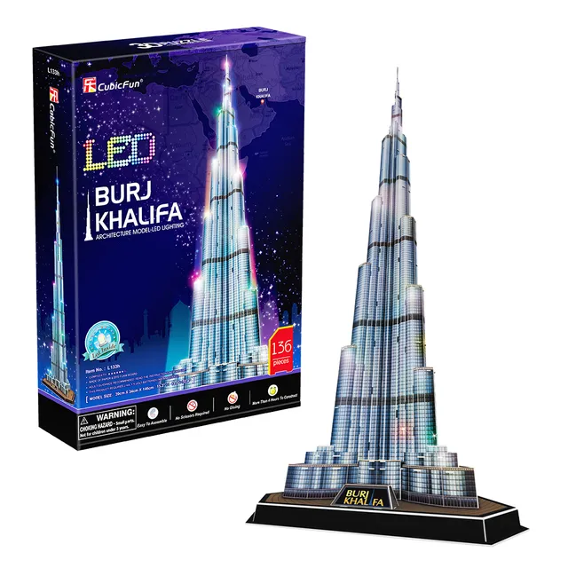 cubic-fun-led-lighting-l133h-burj-khalifa-3d-puzzle-led image 1