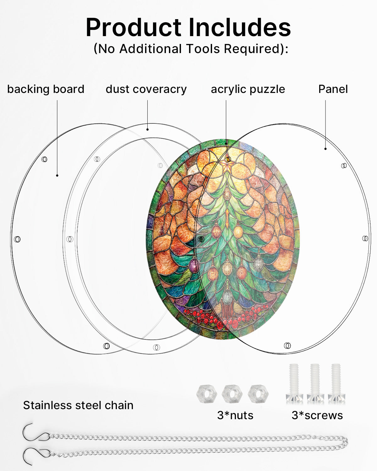 kaayee-christmas-glow-tree-suncatcher-medium-fensterbild image 6