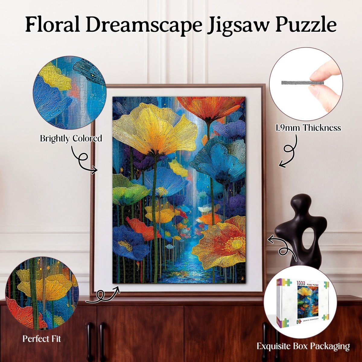 kaayee-cardboard-puzzle-floral-dreamscape-1000-teile-eco-white image 3