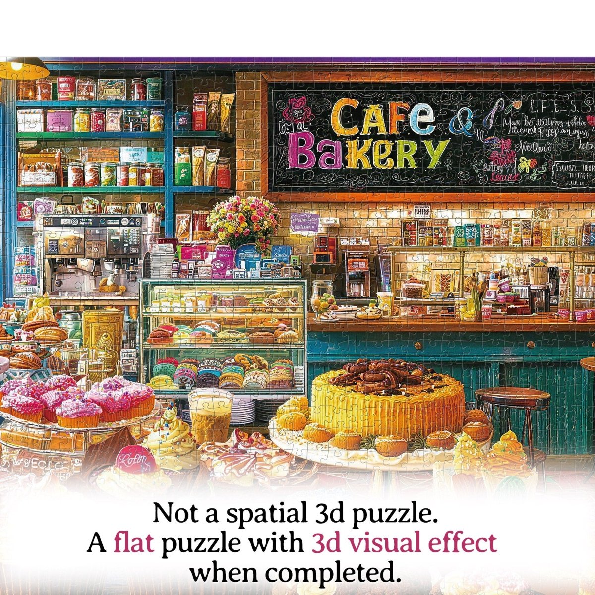 kaayee-cardboard-puzzle-sweet-dream-bakery-1000-teile image 5