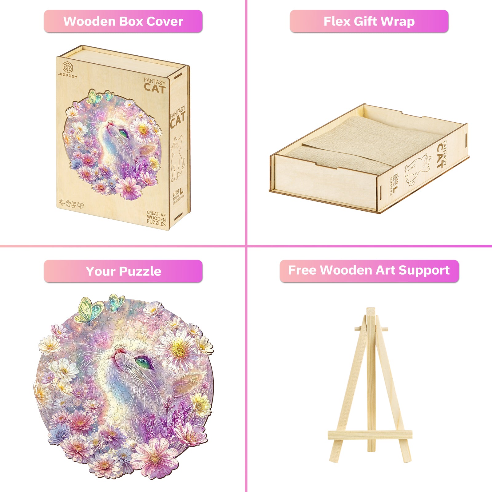 jigfoxy-fantasy-cat-holzpuzzle-102-teile-s-katze image 5