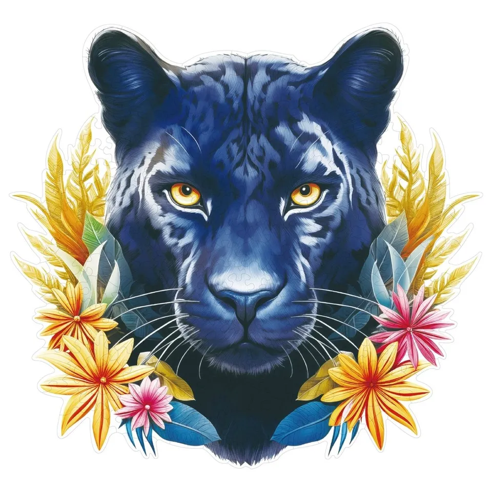 kaayee-wooden-puzzle-resolute-black-panther-holzpuzzle-medium image 1