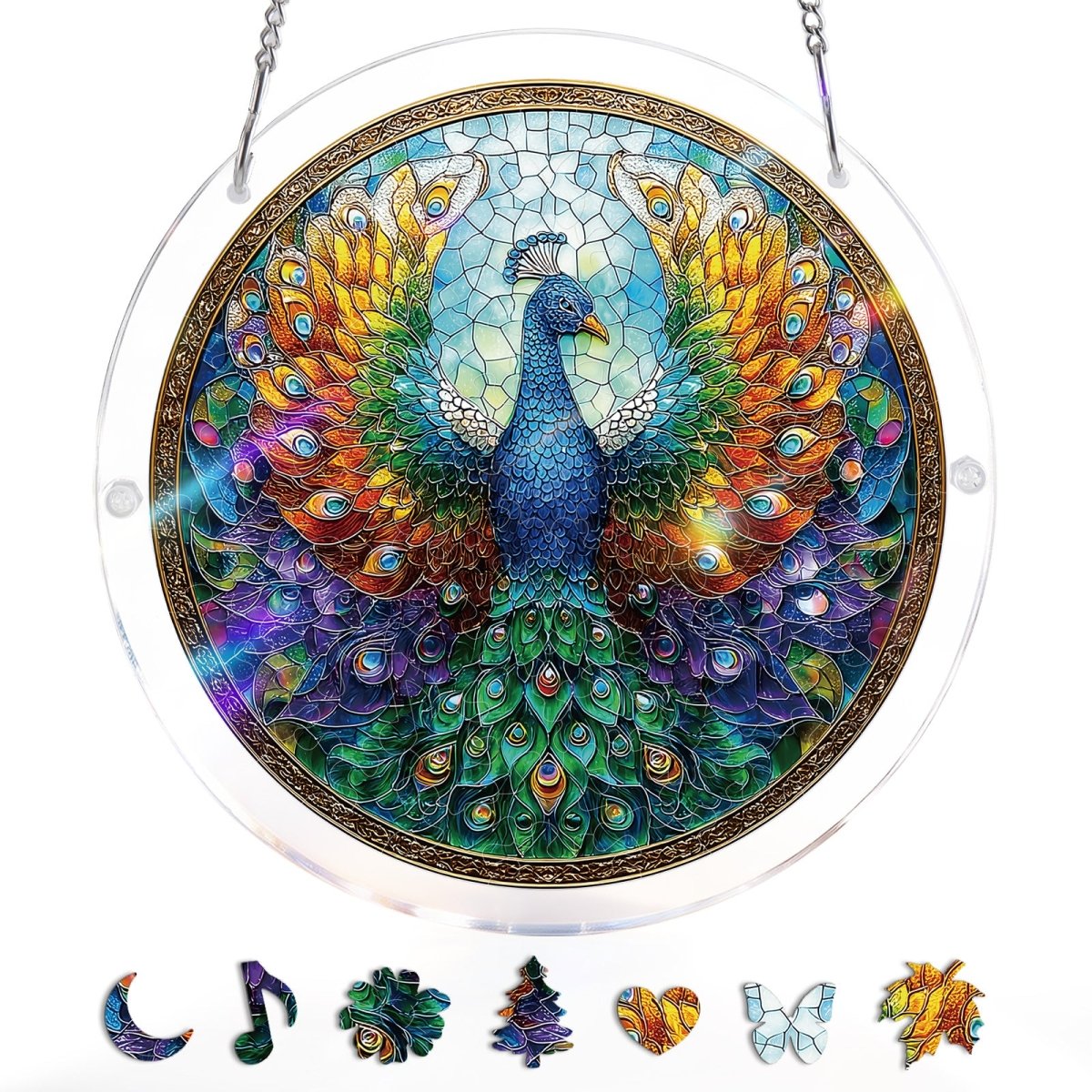 kaayee-suncatcher-puzzle-peacock-of-radiance-acrylpuzzle-large image 3