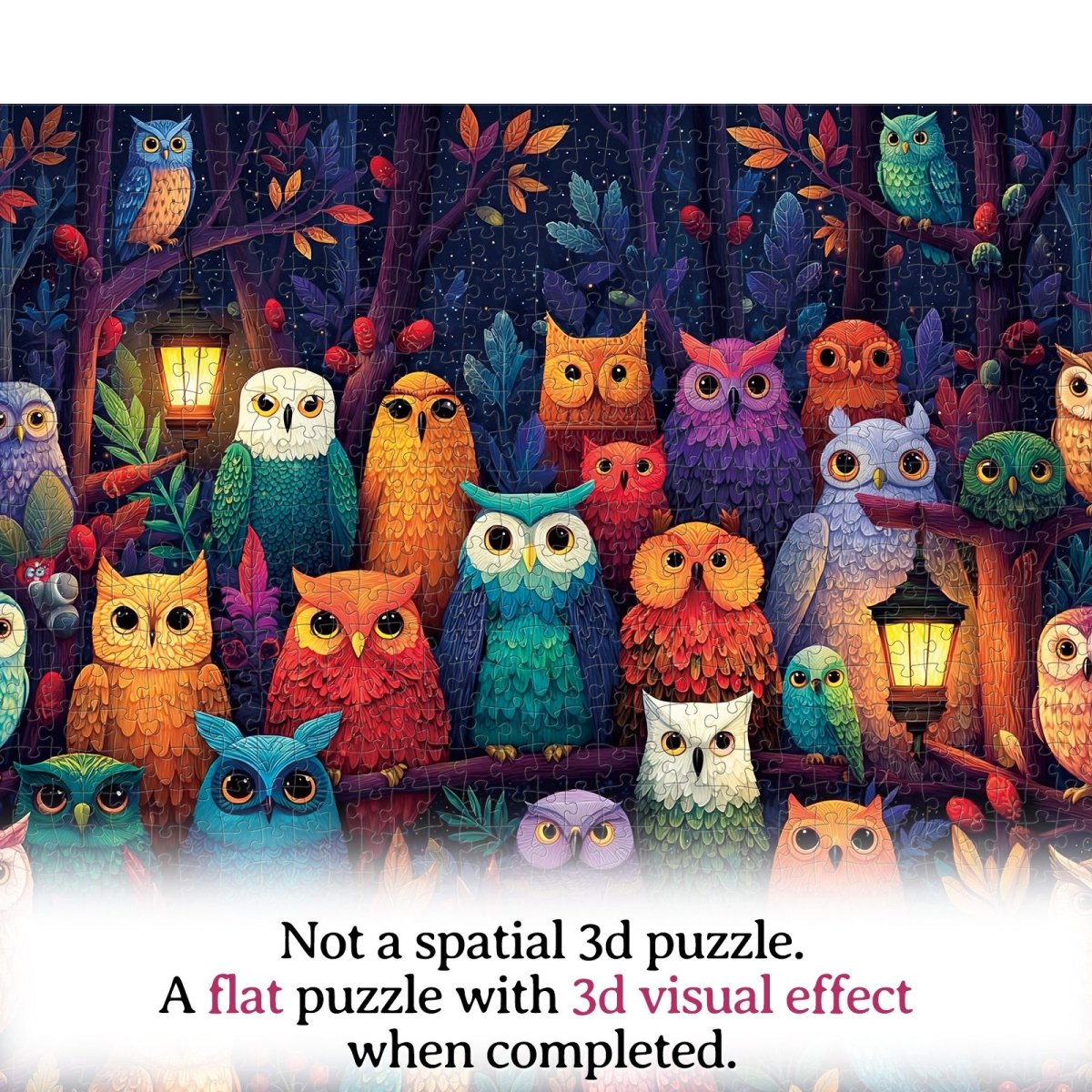 kaayee-owl-grove-1000-teile-kartonpuzzle-eco-white-board-eule image 7