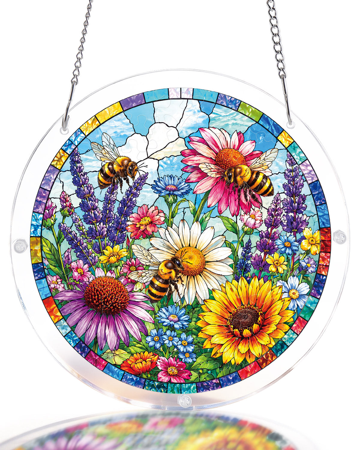 kaayee-suncatcher-puzzle-bee-garden-fensterbild-medium image 1