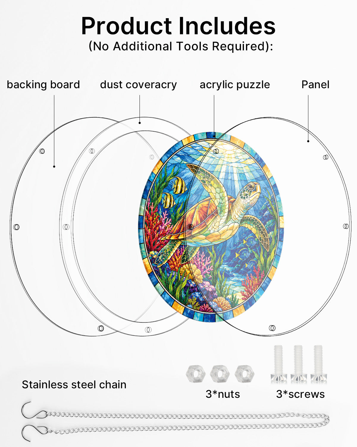 kaayee-suncatcher-puzzle-ocean-turtle-fensterbild-medium image 7