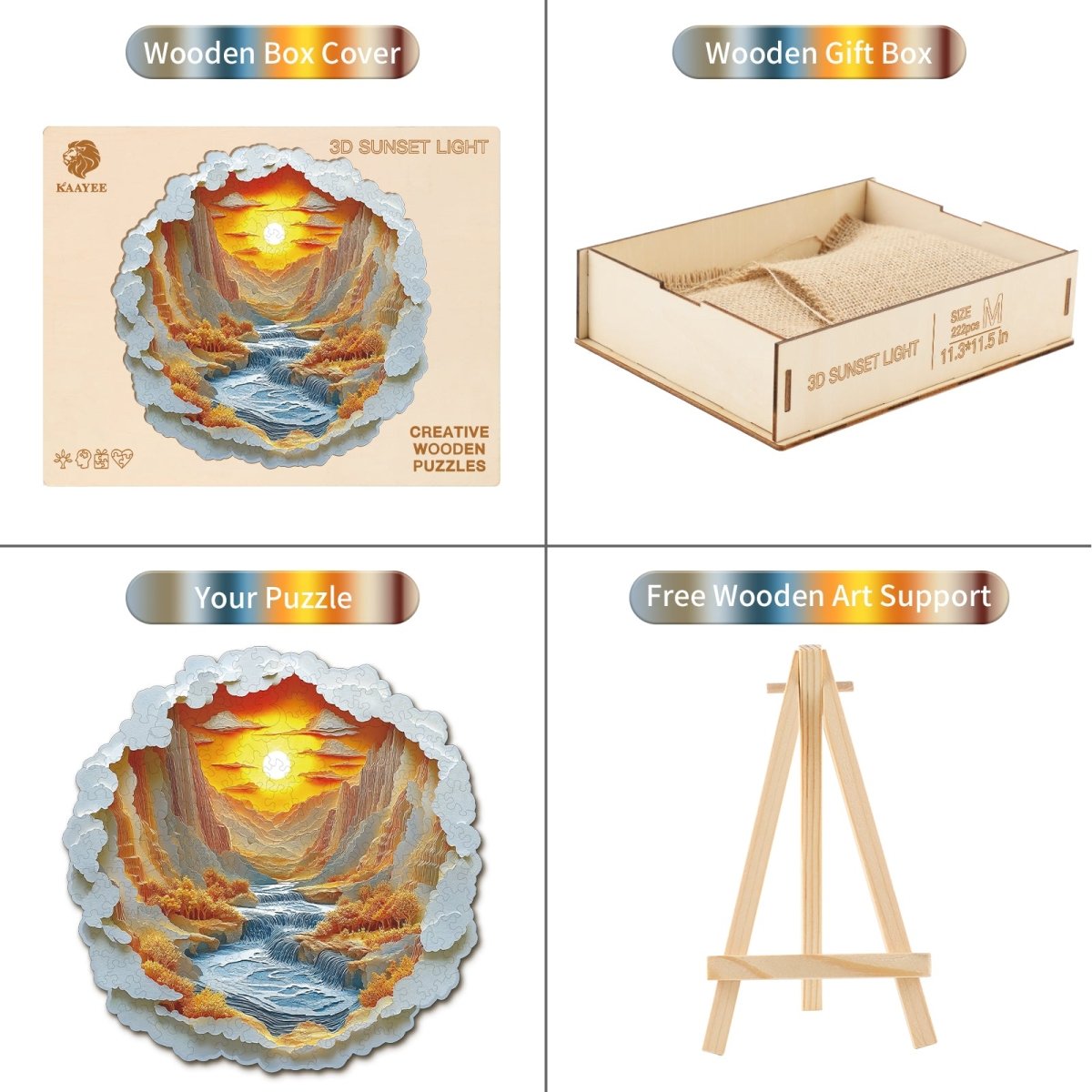 kaayee-wooden-puzzle-sunset-light-holzpuzzle-medium image 3