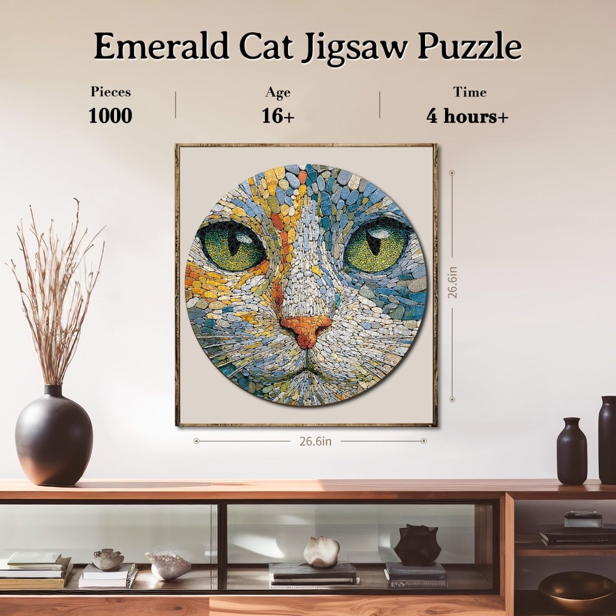 kaayee-emerald-cat-1000-teile-kartonpuzzle-katzenmotiv image 6