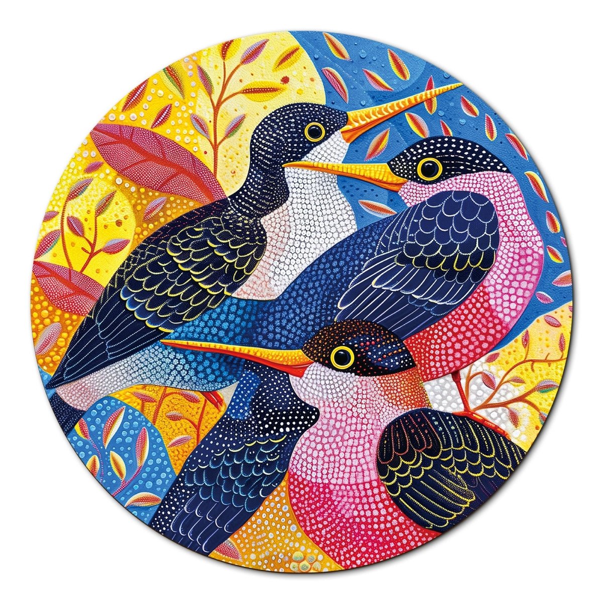 kaayee-cardboard-puzzle-birdsong-in-bloom-1000-teile-v-gel image 1