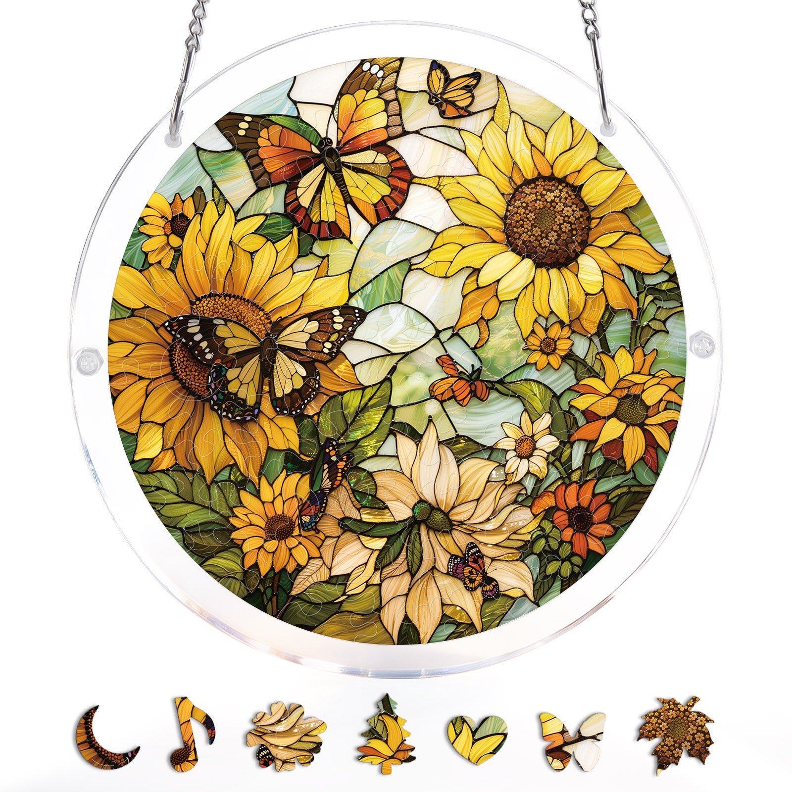 kaayee-suncatcher-puzzle-sunflower-whispers-fensterbild image 3