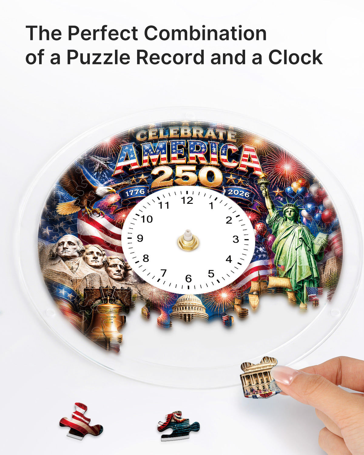 kaayee-clock-kit-celebrate-america-250-puzzle-uhr-regular-size image 2
