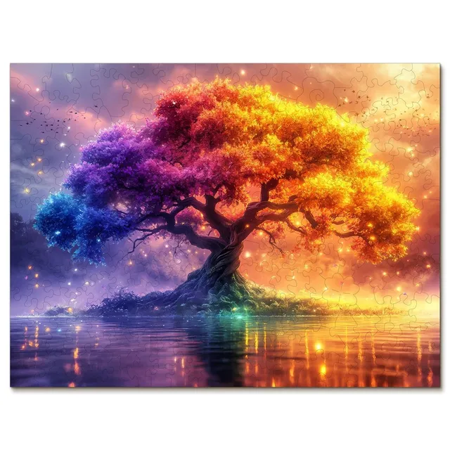 kaayee-wooden-puzzle-tree-of-life-holzpuzzle-medium-bunt image 1