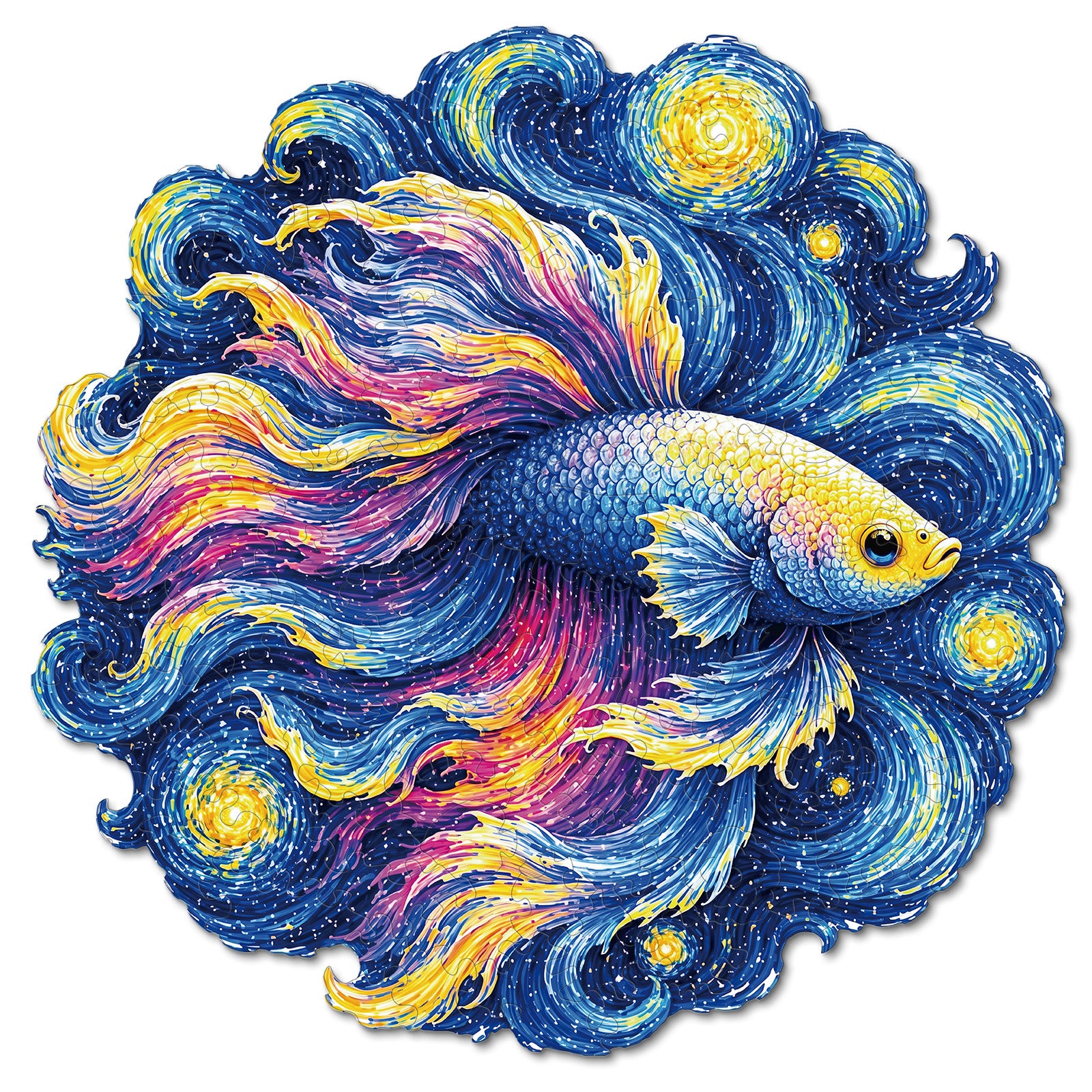 kaayee-wooden-puzzle-starlit-dream-fish-holzpuzzle-medium image 1