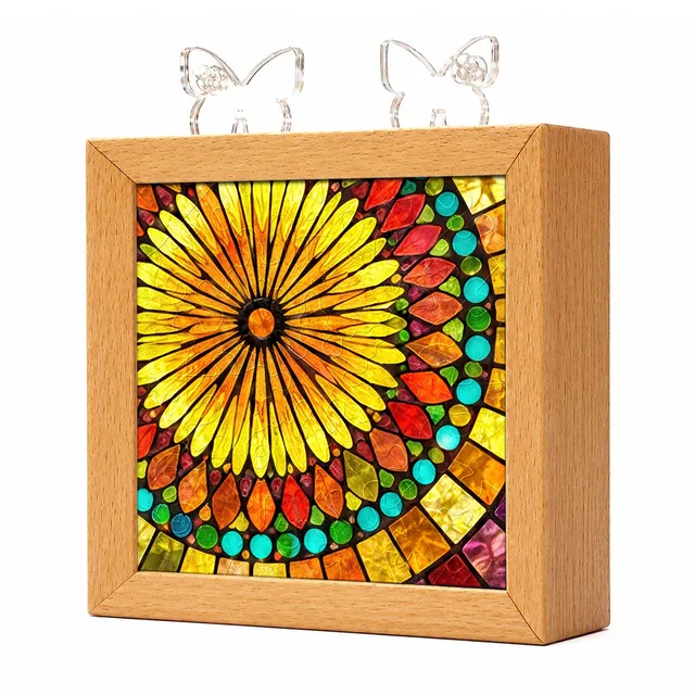 kaayee-night-light-golden-bloom-puzzle-nachtlicht-holz image 1