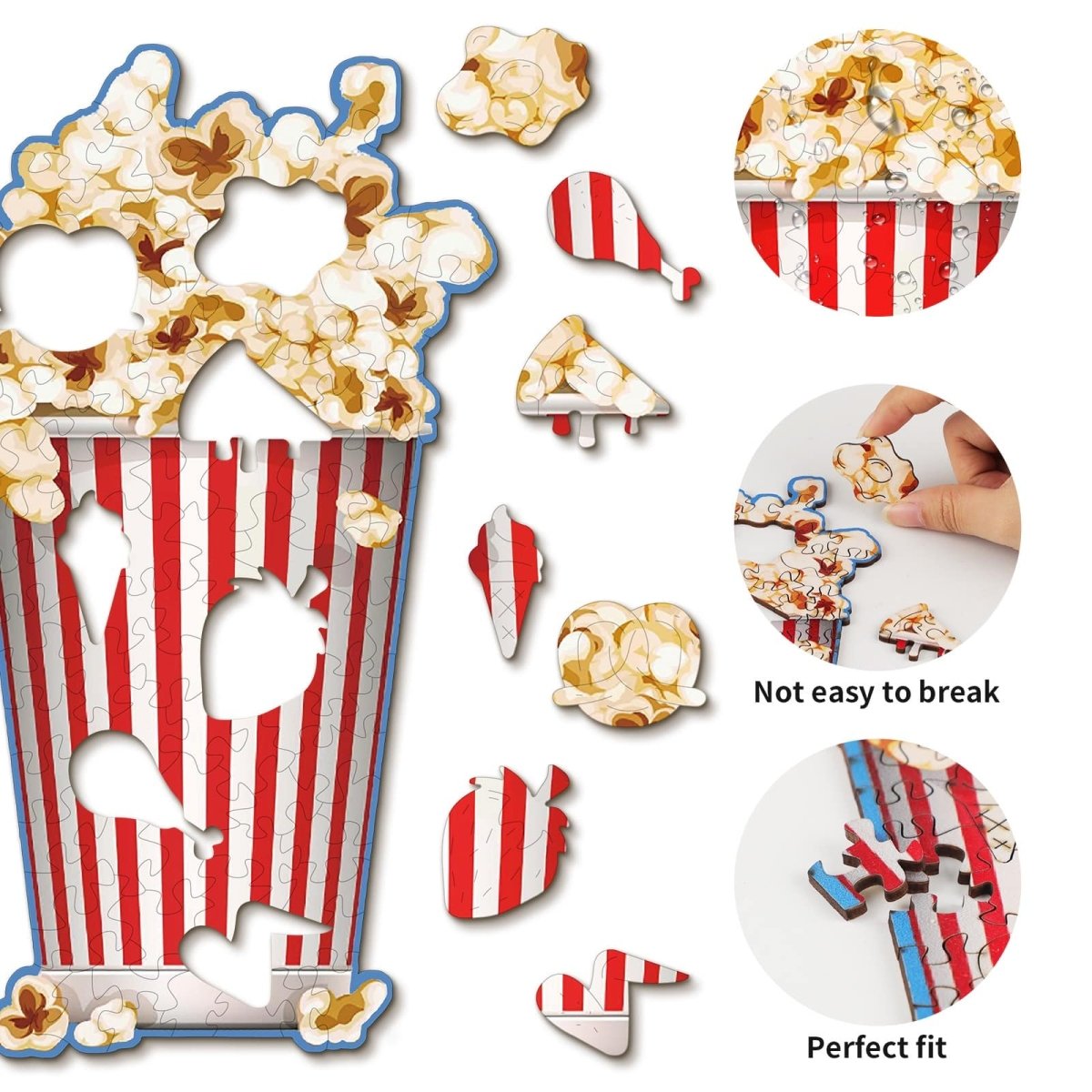 kaayee-wooden-puzzle-popcorn-holzpuzzle-s-110-teile image 2