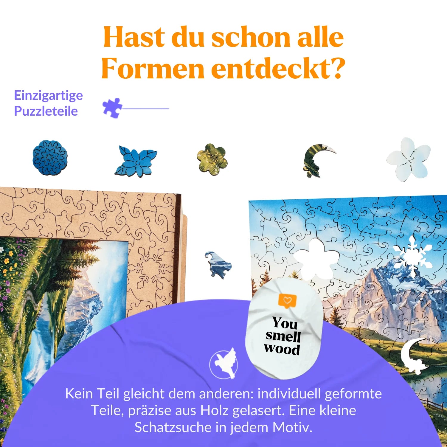 magicholz-wanddeko-alpenpanorama-mit-bergsee-puzzle-500-teile image 2
