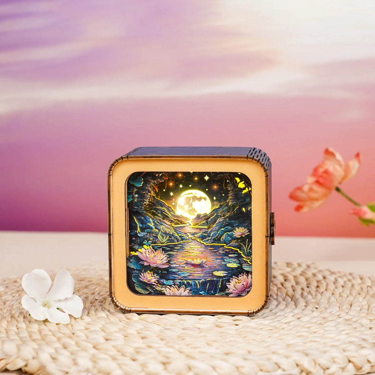 kaayee-night-light-moonlight-lotus-3d-holzpuzzle-nachtlicht image 5