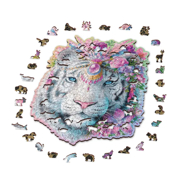 magicholz-mystischer-tiger-holzpuzzle-505-teile-xl image 1