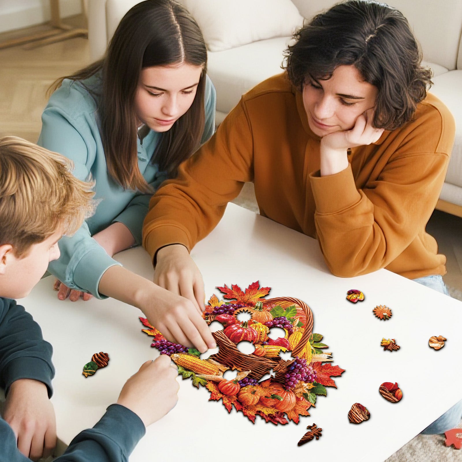 kaayee-wooden-puzzle-golden-harvest-basket-holzpuzzle-herbst-m image 7