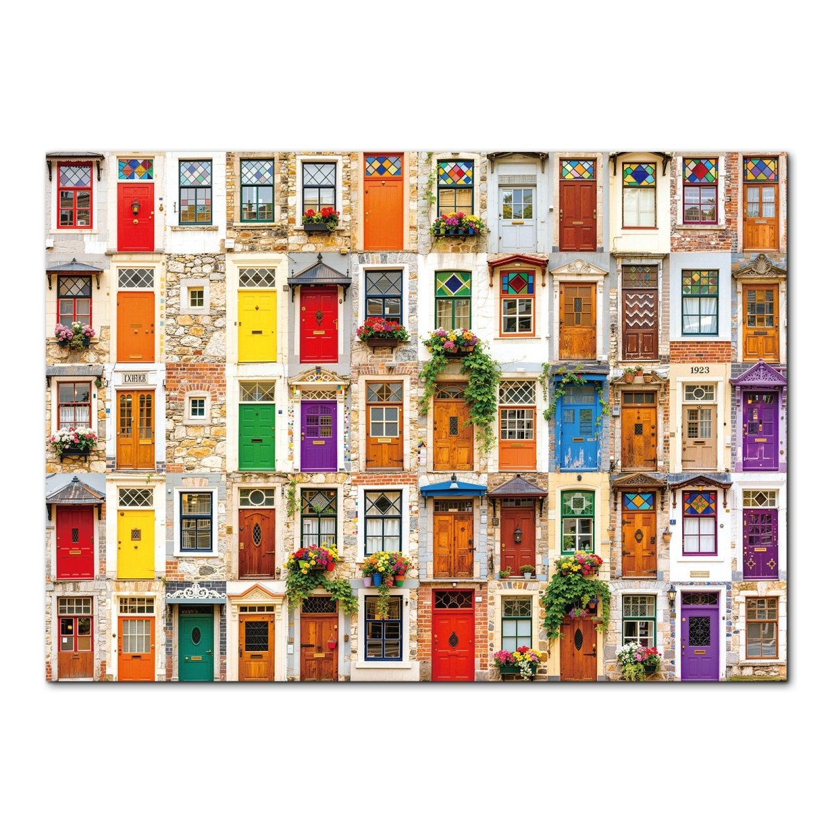 kaayee-cardboard-puzzle-symphony-of-doors-1000-teile-eco-t-ren image 1