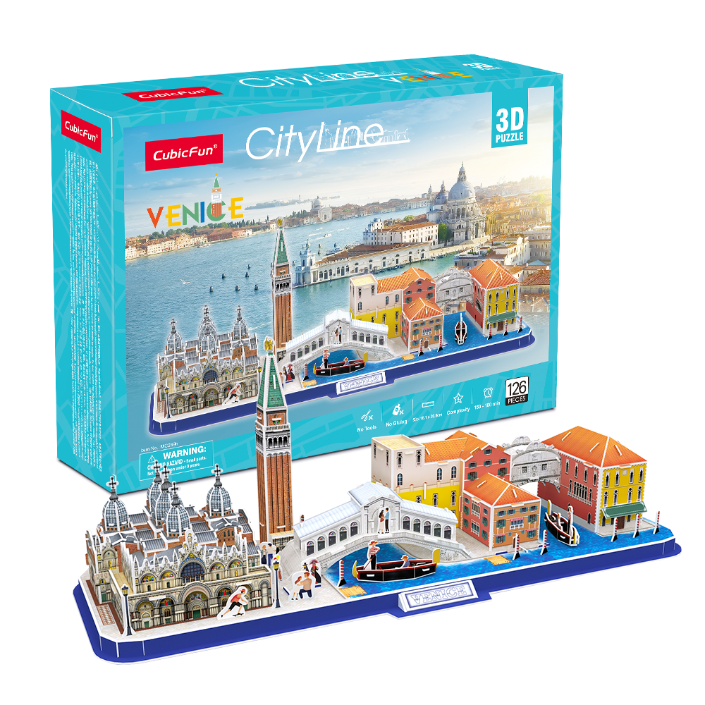 cubicfun-city-mc269h-venice-venedig-3d-puzzle-city image 1