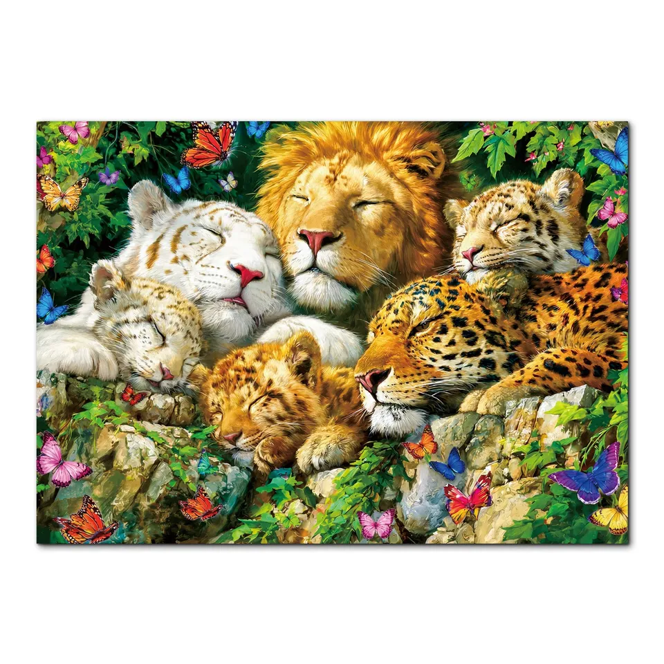 kaayee-sweet-dreams-in-the-jungle-kartonpuzzle-1000-teile-eco-white-board image 1