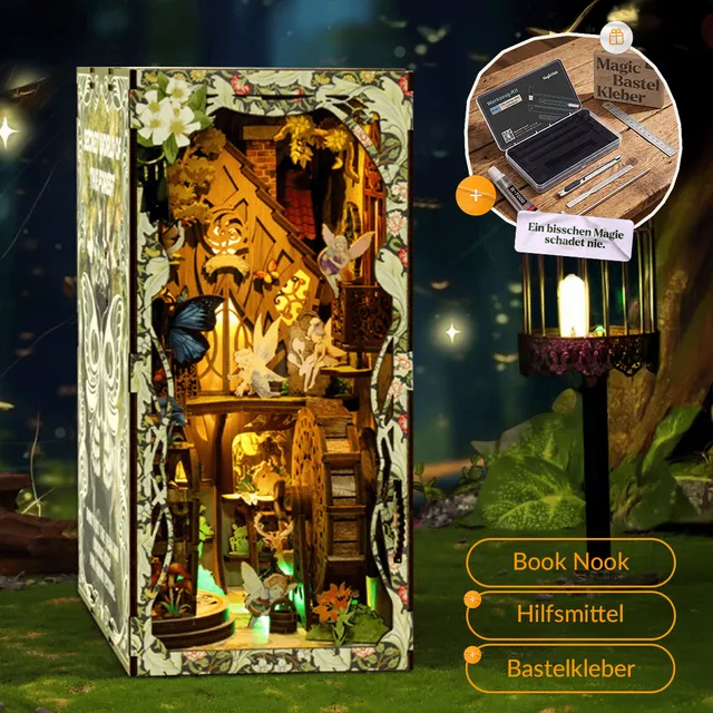 magicholz-book-nook-verwunschener-waldzauber-diorama-mit-licht image 1